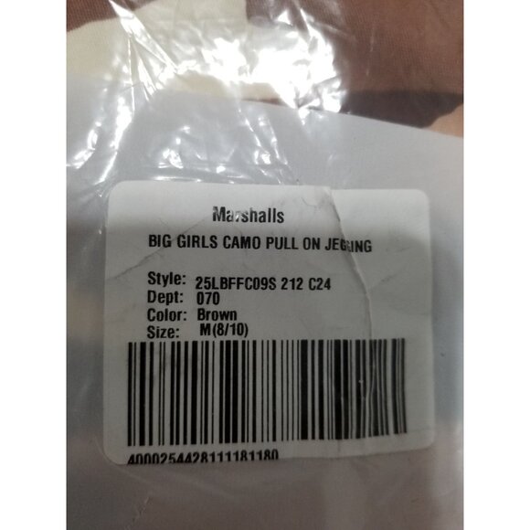 Lucky Brand Girls Pull-on Stretch‎ Jegging Pants In Brown Camo - Size M 8/10Y - Picture 8 of 9